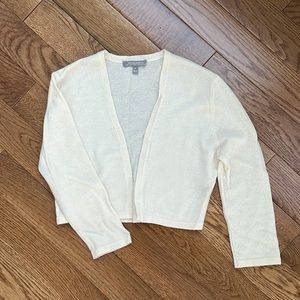 Cream Cardigan, 100% cashmere